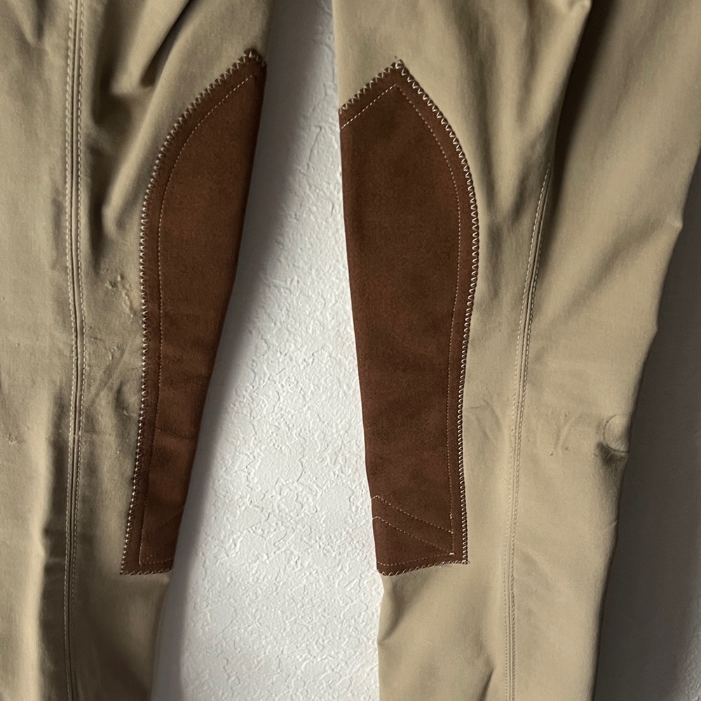 Kids Tan Riding Pants - Picture 4 of 6